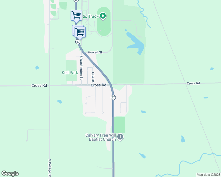 map of restaurants, bars, coffee shops, grocery stores, and more near 2633 South Broadway in Salem