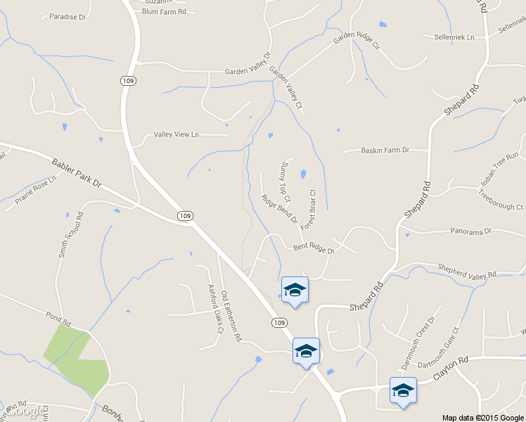 map of restaurants, bars, coffee shops, grocery stores, and more near 1602 Ridge Bend Dr in Wildwood