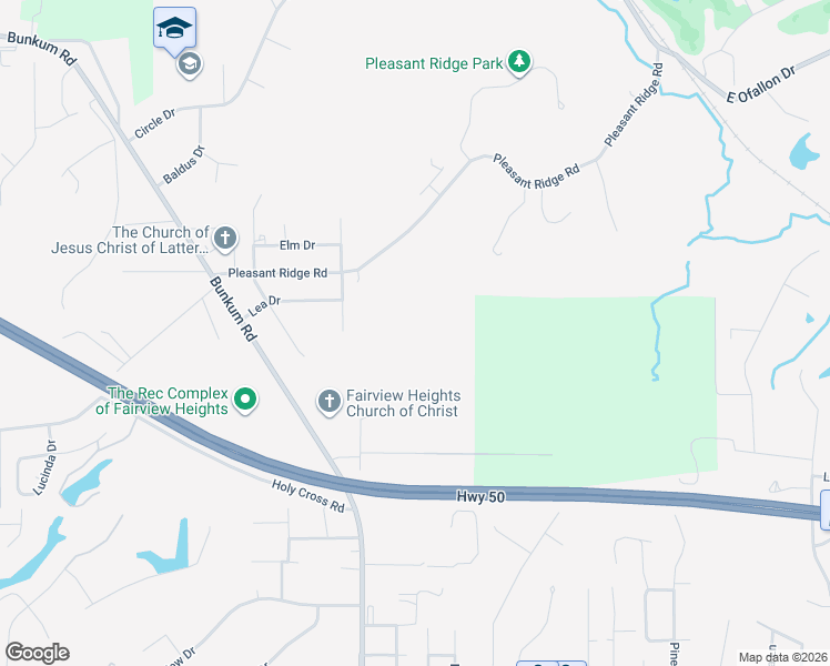 map of restaurants, bars, coffee shops, grocery stores, and more near 1 Heritage Manor Drive in Fairview Heights