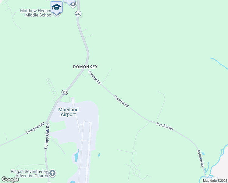 map of restaurants, bars, coffee shops, grocery stores, and more near 6630 Pomfret Road in La Plata