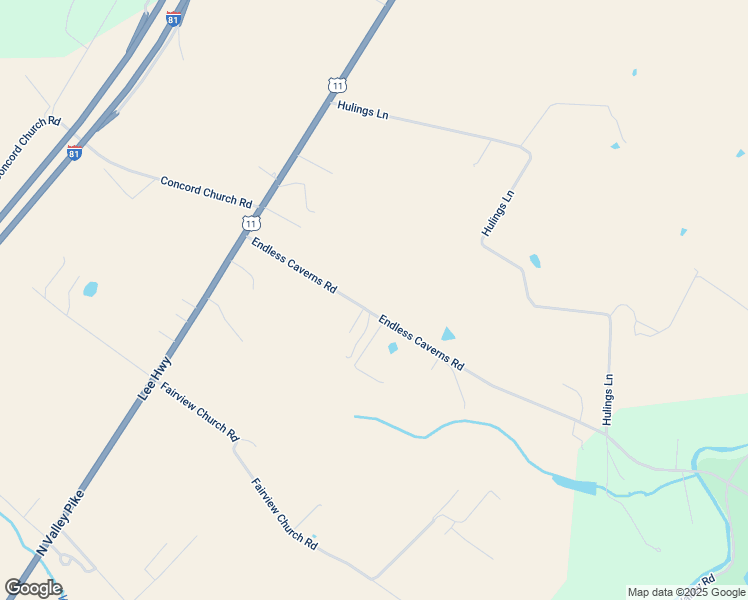 map of restaurants, bars, coffee shops, grocery stores, and more near 301 Endless Caverns Road in Timberville