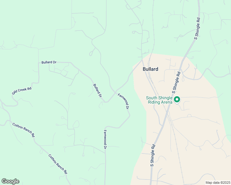 map of restaurants, bars, coffee shops, grocery stores, and more near 4859 Bullard Drive in Shingle Springs