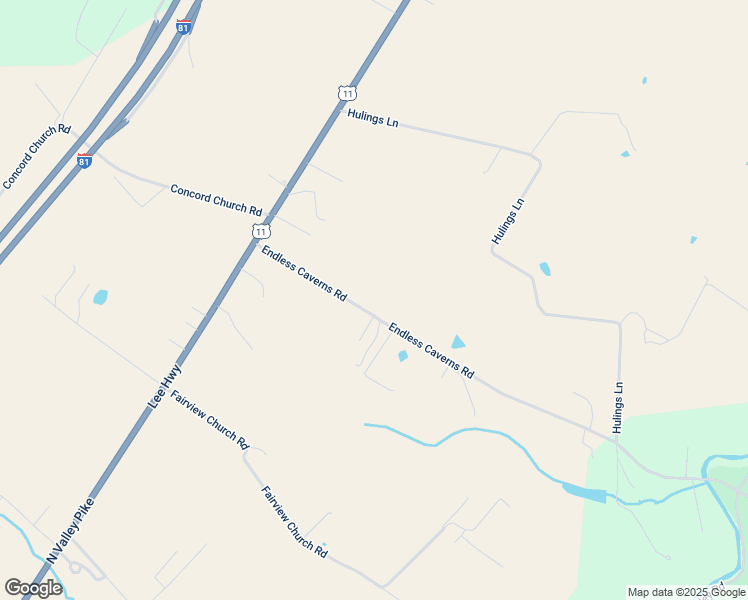 map of restaurants, bars, coffee shops, grocery stores, and more near 301 Endless Caverns Road in Timberville