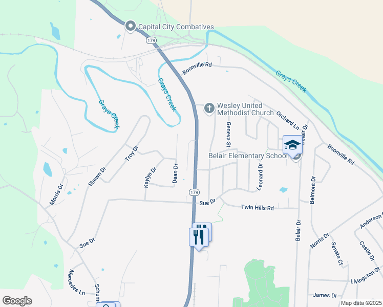 map of restaurants, bars, coffee shops, grocery stores, and more near 820 Rock Hill Ct in Jefferson City
