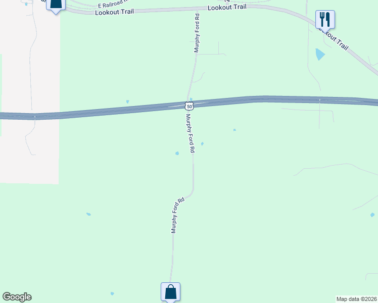 map of restaurants, bars, coffee shops, grocery stores, and more near 318 Murphy Ford Road in Centertown