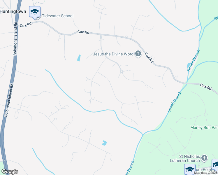 map of restaurants, bars, coffee shops, grocery stores, and more near 539 Small Reward Road in Huntingtown