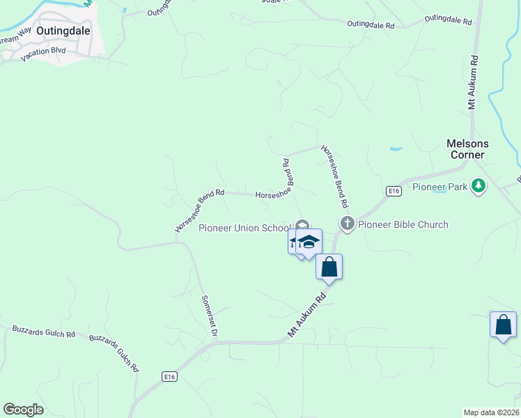 map of restaurants, bars, coffee shops, grocery stores, and more near 3090 Horseshoe Bend Road in Somerset
