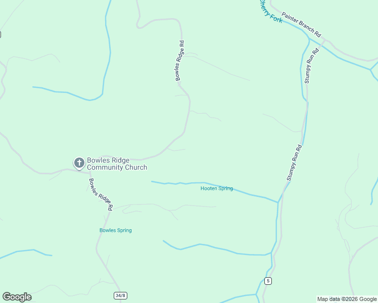 map of restaurants, bars, coffee shops, grocery stores, and more near 2420 Bowles Ridge Road in Leon