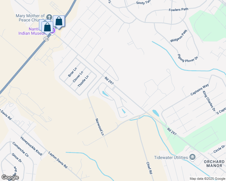 map of restaurants, bars, coffee shops, grocery stores, and more near 27563 Sandpebble Drive North in Millsboro