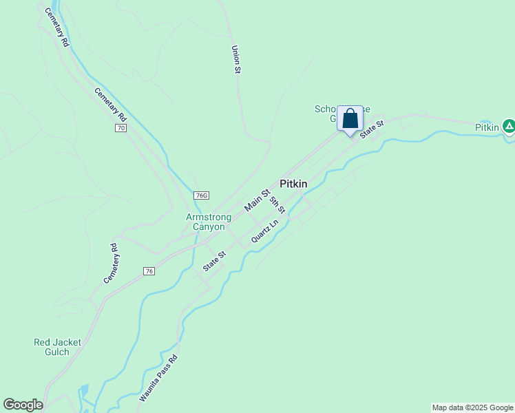 map of restaurants, bars, coffee shops, grocery stores, and more near 411 Sage Lane in Pitkin