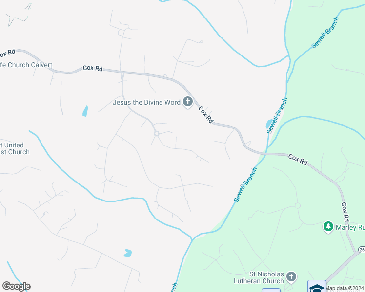 map of restaurants, bars, coffee shops, grocery stores, and more near 610 Marley Run in Huntingtown