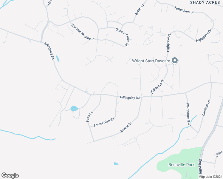 map of restaurants, bars, coffee shops, grocery stores, and more near 8134 Billingsley Road in Bennsville