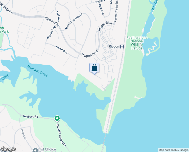 map of restaurants, bars, coffee shops, grocery stores, and more near 16022 Barn Swallow Place in Woodbridge