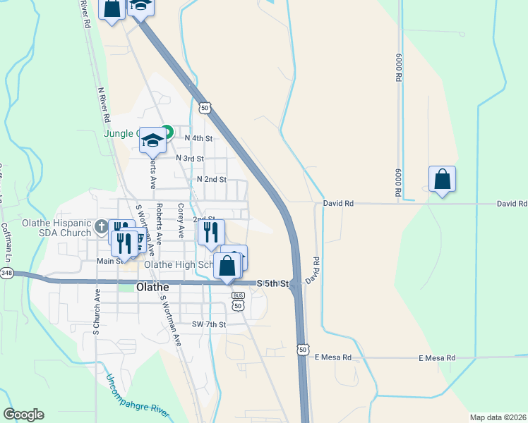 map of restaurants, bars, coffee shops, grocery stores, and more near in 