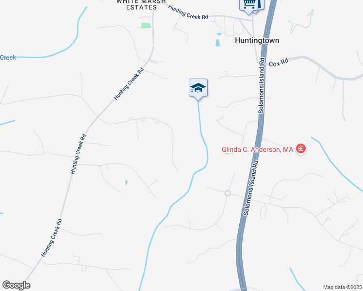 map of restaurants, bars, coffee shops, grocery stores, and more near 775 Carson Rd in Huntingtown