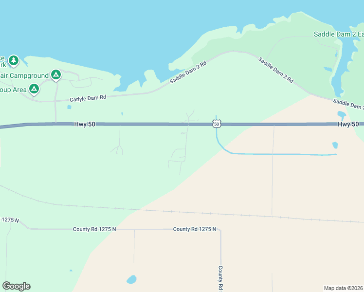 map of restaurants, bars, coffee shops, grocery stores, and more near 12855 Edna Mae Lane in Carlyle