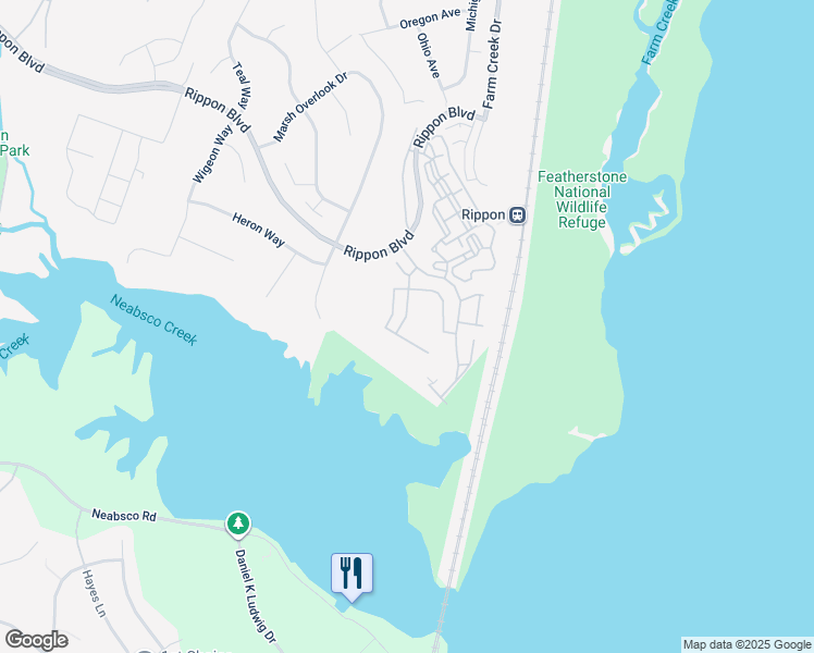map of restaurants, bars, coffee shops, grocery stores, and more near 1479 Fawn Hollow Lane in Woodbridge