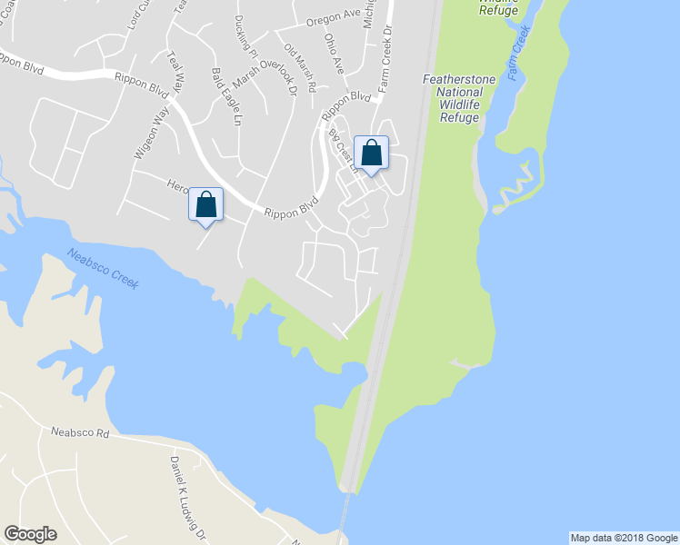 map of restaurants, bars, coffee shops, grocery stores, and more near 1335 Cranes Bill Way in Woodbridge
