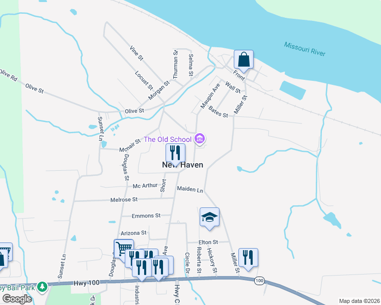 map of restaurants, bars, coffee shops, grocery stores, and more near 800 Maupin Avenue in New Haven