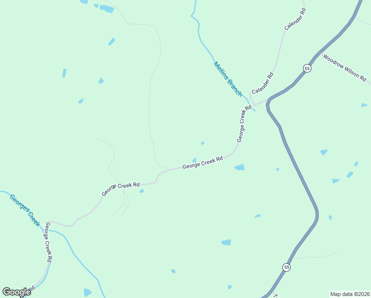 map of restaurants, bars, coffee shops, grocery stores, and more near 448 George Creek Road in Campbellsburg