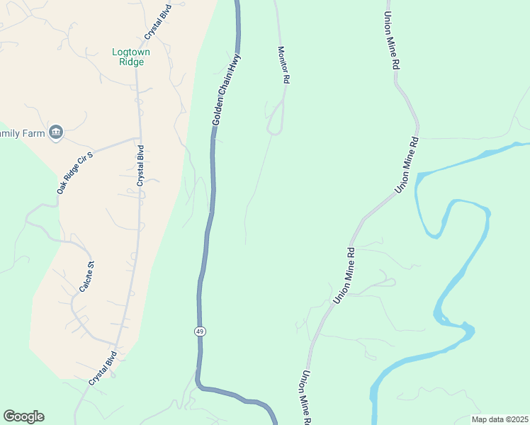 map of restaurants, bars, coffee shops, grocery stores, and more near 6869 Monitor Court in El Dorado County