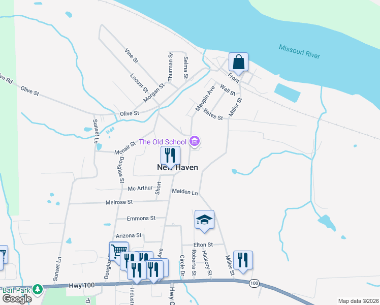 map of restaurants, bars, coffee shops, grocery stores, and more near 800 Maupin Avenue in New Haven