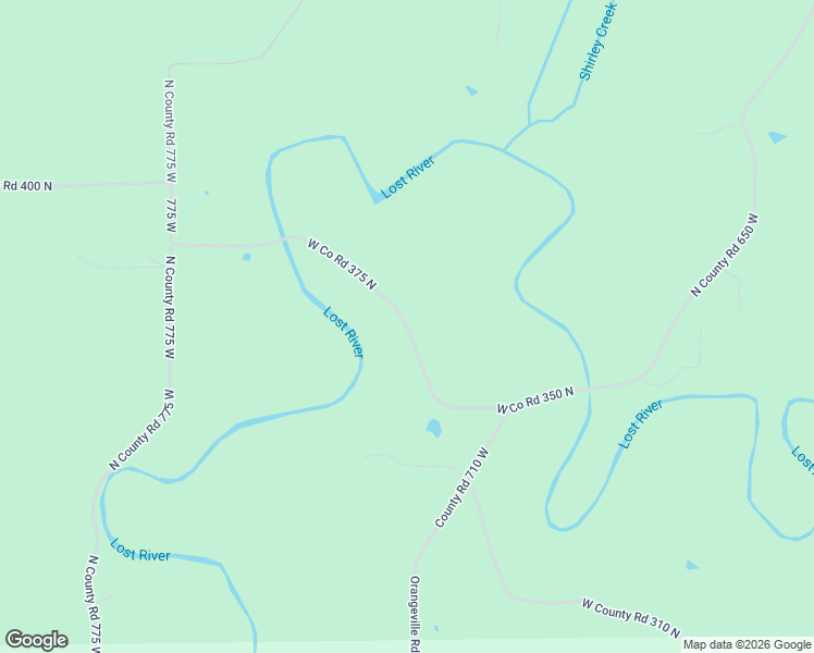 map of restaurants, bars, coffee shops, grocery stores, and more near 7264 West Co Road 350 North in West Baden Springs