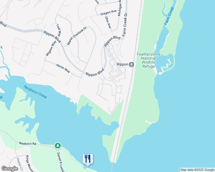map of restaurants, bars, coffee shops, grocery stores, and more near 1385 Cranes Bill Way in Woodbridge