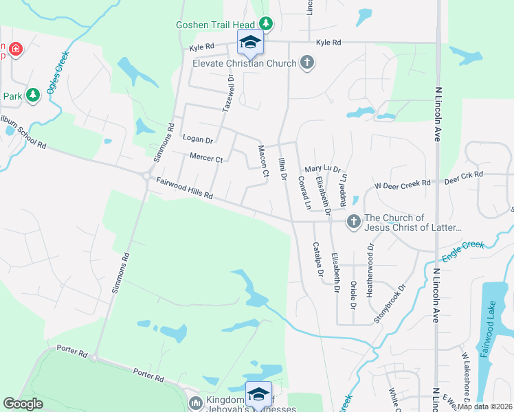 map of restaurants, bars, coffee shops, grocery stores, and more near 326 Fairwood Hills Road in O'Fallon