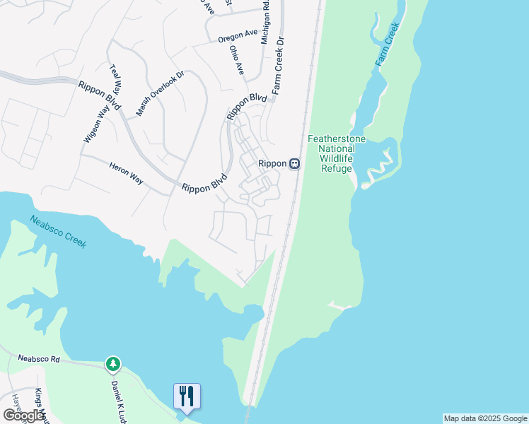 map of restaurants, bars, coffee shops, grocery stores, and more near 15909 Canada Goose Loop in Woodbridge