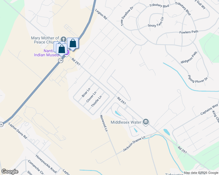 map of restaurants, bars, coffee shops, grocery stores, and more near 27760 Oak Meadow Drive in Millsboro