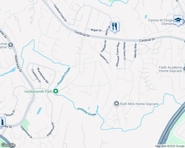 map of restaurants, bars, coffee shops, grocery stores, and more near 15714 Singletree Lane in Montclair