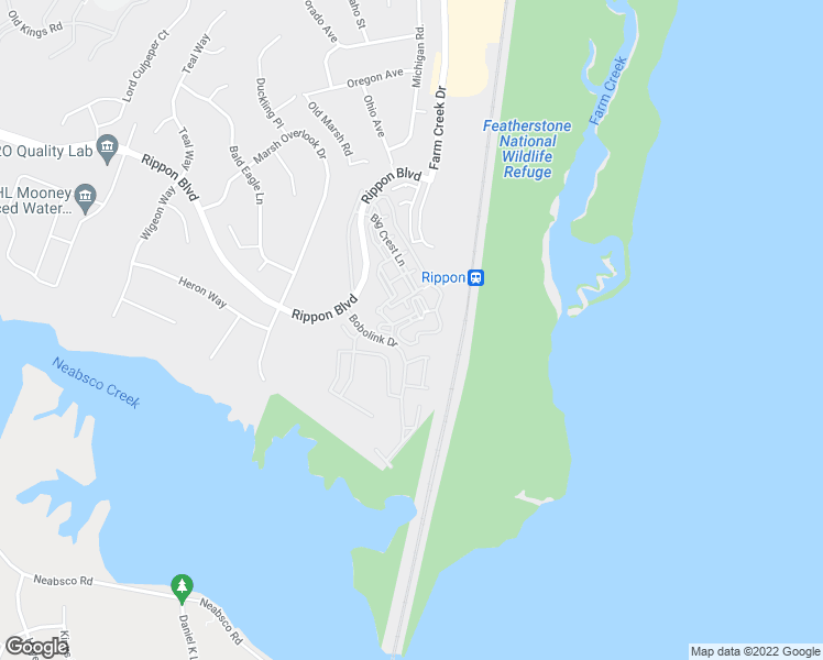 map of restaurants, bars, coffee shops, grocery stores, and more near 1601 Ladue Court in Woodbridge