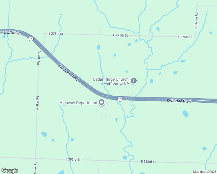 map of restaurants, bars, coffee shops, grocery stores, and more near 27819 Missouri 7 in Harrisonville