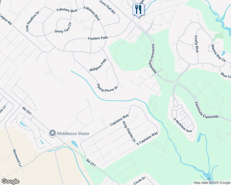 map of restaurants, bars, coffee shops, grocery stores, and more near 30315 Pipit Court in Millsboro