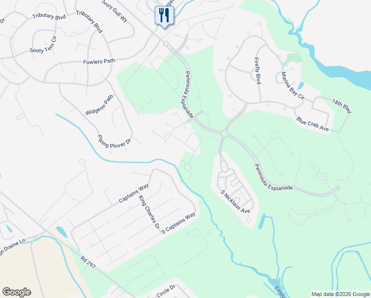 map of restaurants, bars, coffee shops, grocery stores, and more near 33114 Ambling Way in Millsboro