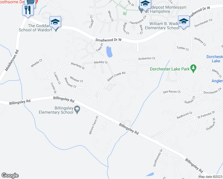 map of restaurants, bars, coffee shops, grocery stores, and more near 10319 Housely Place in White Plains