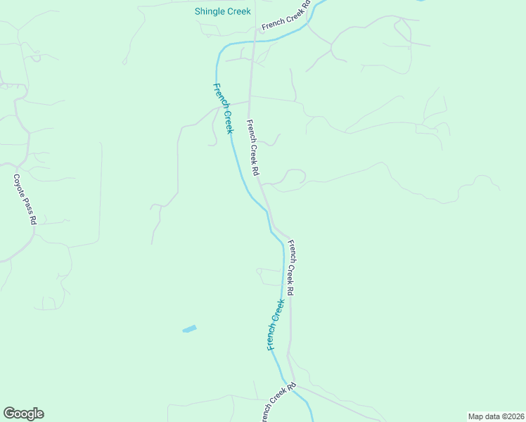 map of restaurants, bars, coffee shops, grocery stores, and more near 5979 French Creek Road in Shingle Springs