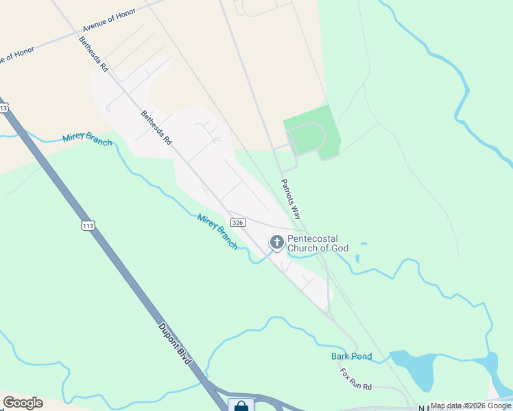 map of restaurants, bars, coffee shops, grocery stores, and more near 27312 Dogwood Lane in Millsboro