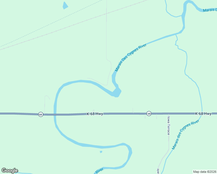map of restaurants, bars, coffee shops, grocery stores, and more near 3173 Iowa Road in Ottawa