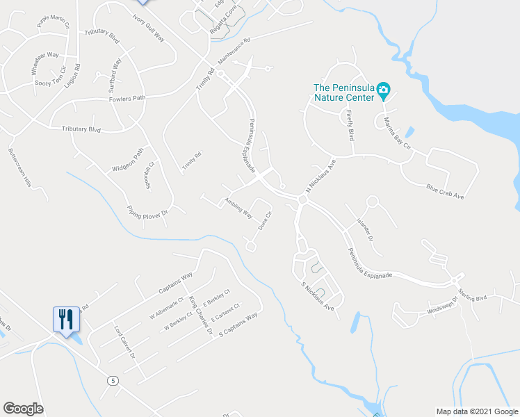 map of restaurants, bars, coffee shops, grocery stores, and more near 33114 Ambling Way in Millsboro