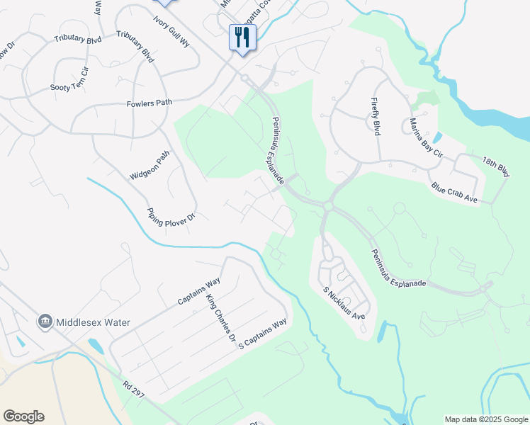 map of restaurants, bars, coffee shops, grocery stores, and more near 33114 Ambling Way in Millsboro