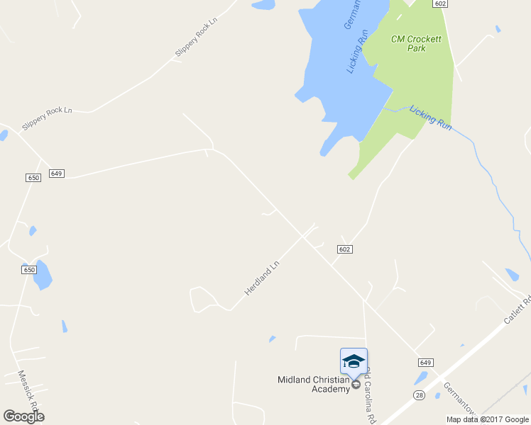 map of restaurants, bars, coffee shops, grocery stores, and more near 5427 Germantown Road in Midland