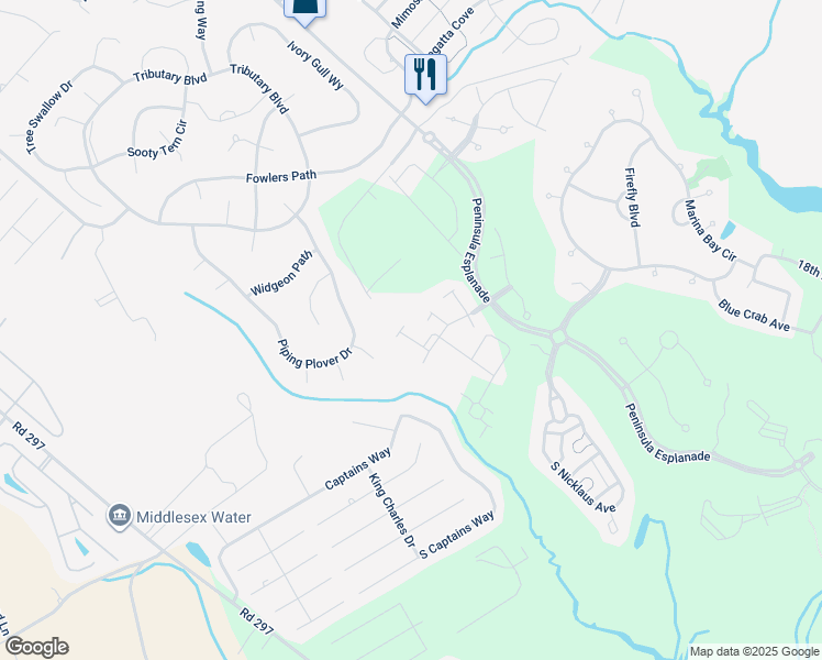 map of restaurants, bars, coffee shops, grocery stores, and more near 22095 South Preservation Drive in Millsboro