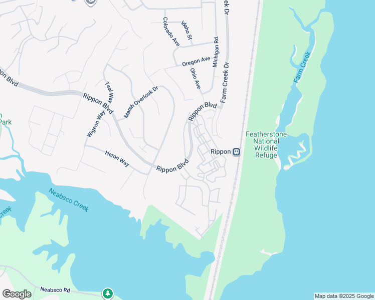 map of restaurants, bars, coffee shops, grocery stores, and more near 15683 Avocet Loop in Woodbridge