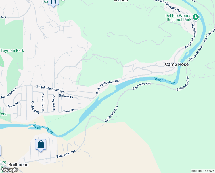 map of restaurants, bars, coffee shops, grocery stores, and more near 1620 South Fitch Mountain Road in Healdsburg