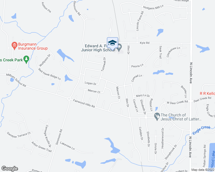 map of restaurants, bars, coffee shops, grocery stores, and more near 358 Dennison Drive in O'Fallon
