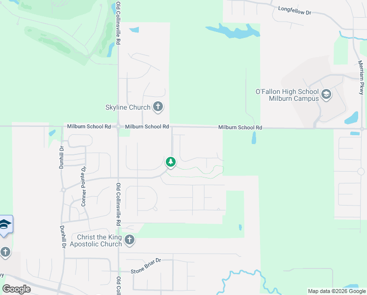 map of restaurants, bars, coffee shops, grocery stores, and more near 849 Bridgeway Drive in O'Fallon