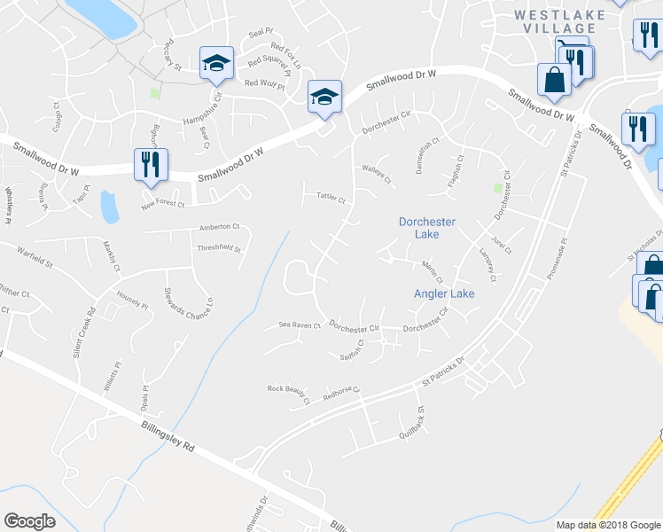 map of restaurants, bars, coffee shops, grocery stores, and more near 5205 Sturgeon Court in Waldorf