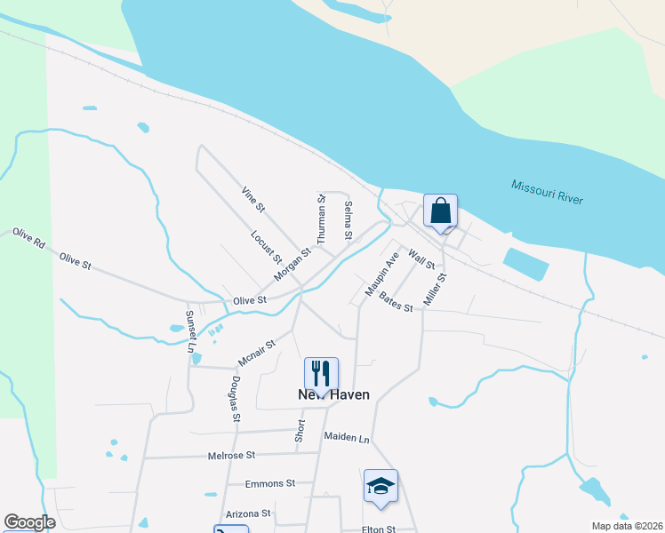 map of restaurants, bars, coffee shops, grocery stores, and more near 908 Olive Street in New Haven